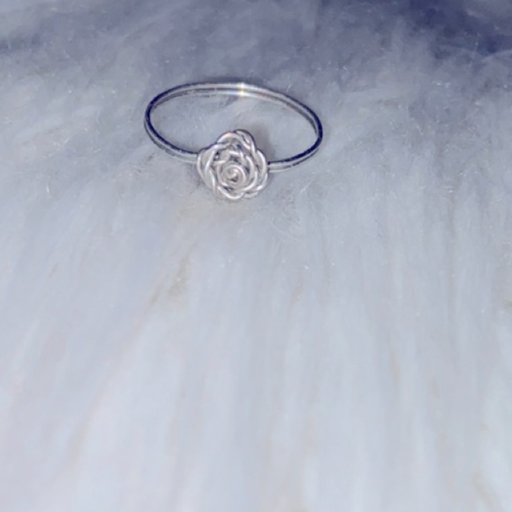 Silver Rose Ring